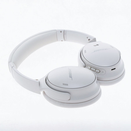 Bose QuietComfort 45 Wireless Noise Cancelling Headphones, White Smoke