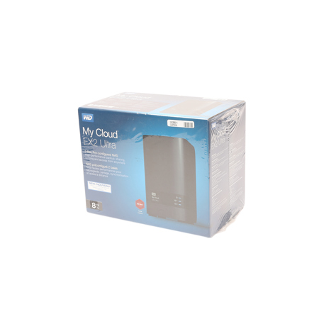 WD My Cloud EX2 Ultra 8TB (2x4TB) 2-Bay Personal Cloud Storage Server, RAID 0 /1/JBOD