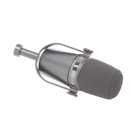 Shure MV7 Dynamic Unidirectional Dual XLR/USB Podcasting Microphone, Black