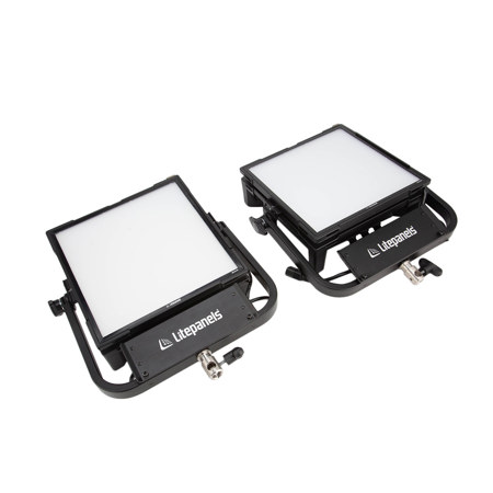 Used Litepanels Gemini 1x1 Hard Dual Array Light Kit with 2x 200W RGBWW LED Panel and Yoke E