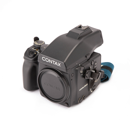 Contax 645 AF Camera Body with MF-1 Prism & MFB-1B Film Back (120/220 Insert Included)