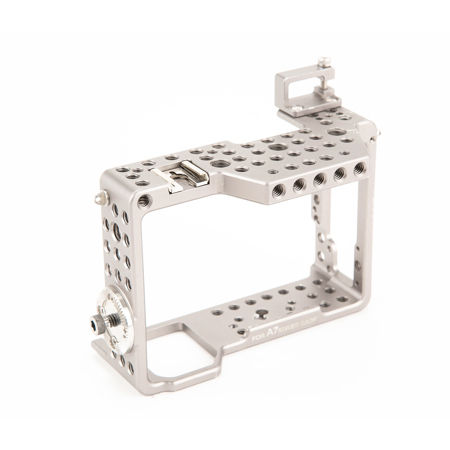Tilta ES-T17-A V2 Handheld Cage Rig with Right Side Wooden Handle 2.0 for Sony a7, a7 II, a7 III & a9 Series Camera, Gunmetal Gray