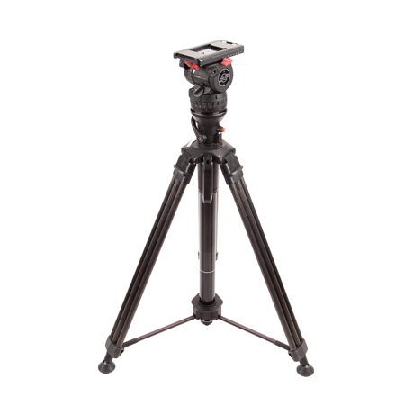 Sachtler Sachtler System Video 15 SB Hot Pod Carbon Fiber Tripod System with Video 15 SB Fluid Head, 1-Stage Tripod, Integrated Mid Level Spreader and Hard Case, Supports 35.2 lbs