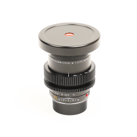 Leitz Cine 75mm M 0.8 f/2.0 Full Frame M-Mount Lens - (Feet) SKU#1819773