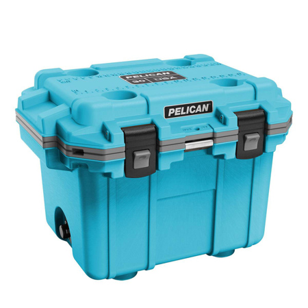Pelican 30QT Elite Cooler - Hand Carry, Blue/Gray SKU#1823597