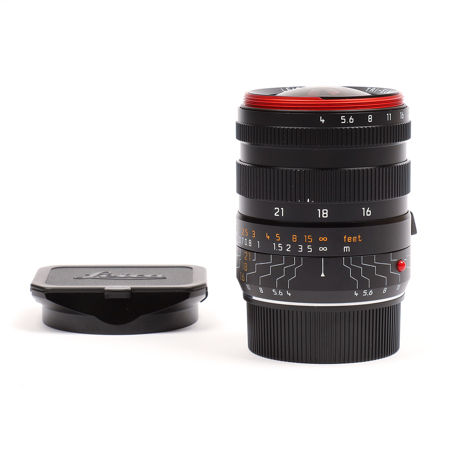 Leica 16-18-21mm f/4.0 Tri Elmar-M Aspherical, Manual Focus (6-Bit Coded) Lens for M System, Black. without finder