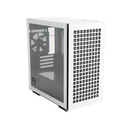 DeepCool CH370 Tempered Glass Micro-ATX Mid-Tower Computer Case White