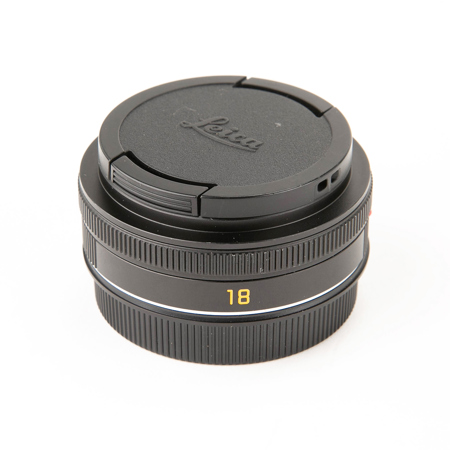 Leica 18mm F2.8 ELMARIT-TL Aspherical Pancake Lens - Black