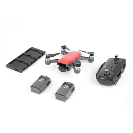 DJI Spark Mini Drone Fly More Combo - Lava Red SKU#1834600