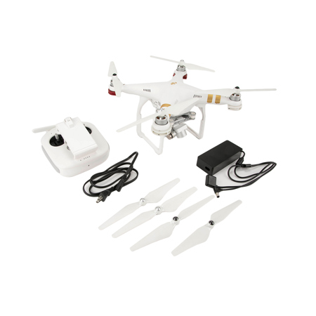 DJI Phantom 3 Professional Quadcopter Aircraft with 3-Axis Gimbal and UHD Video Camera, Remote Controller Included
