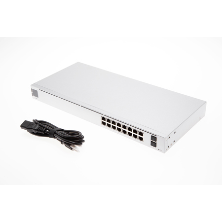 Ubiquiti Networks UniFi USW-16-POE Gen2 Configurable 16-Port Gigabit PoE Ethernet Switch with SFP