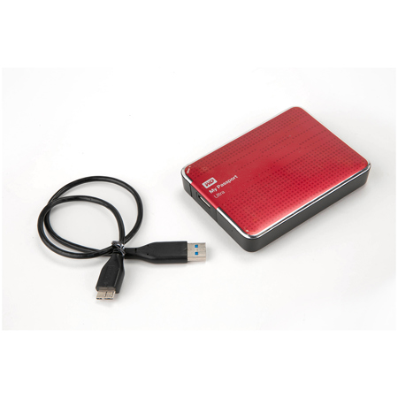 WD My Passport Ultra 2TB 3.0 USB Portable Hard Drive - Red SKU#1845417