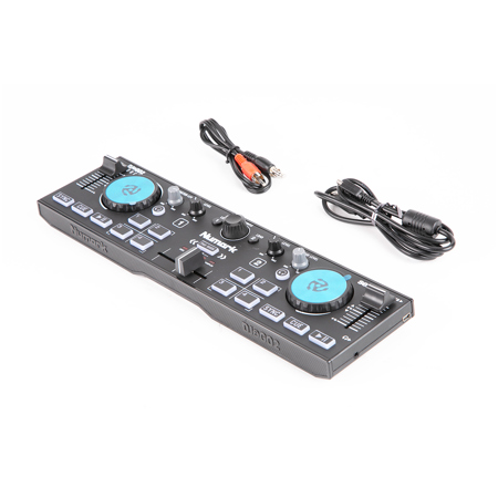 Numark DJ2GO2 Touch Pocket DJ Controller w/ Touch Capacitive Jog Wheels #1846657