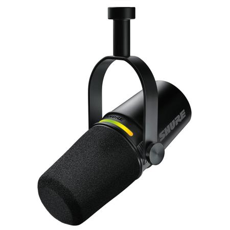 Shure MV7+ XLR/USB-C Hybrid Cardioid Dynamic Podcasting Microphone - SKU#1847415