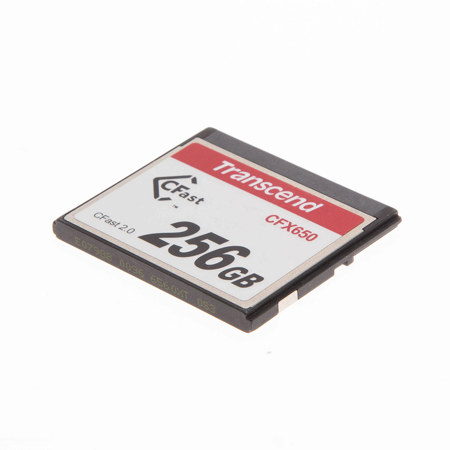 Transcend CFX650 256GB CFast 2.0 Flash Memory Card - SKU#1854659