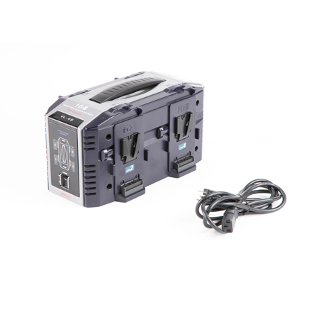 IDX VL-4S Multi-format 4-Channel Simultaneous V-Mount Li-Ion Fast Charger