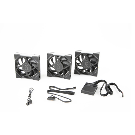 Lian-Li UNI FAN TL LCD 120mm RGB Case Fan with Reverse Blades and Controller, 3-Pack Black