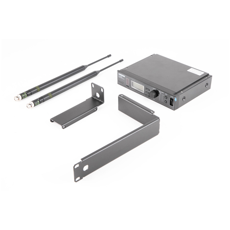 Shure ULXD4-G50 Single Digital Wireless Receiver with PS41US Power Supply, 1/2 Wave Antenna & Rack Mounting Hardware, G50/470 to 534MHz Frequency