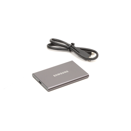 Samsung 1TB T7 Portable SSD Solid State Drive - Titan Gray SKU#1862798