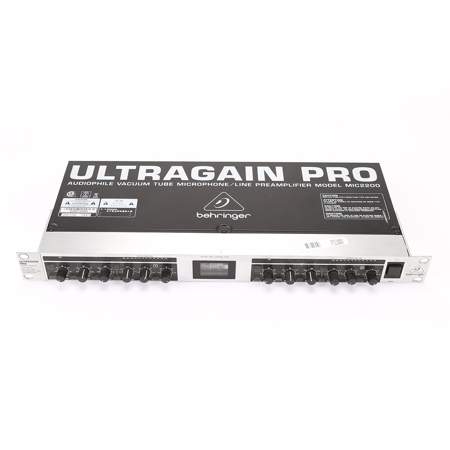Behringer Ultragain Pro MIC2200 V2 2-Ch Audiophile Tube Mic/Line Preamplifier
