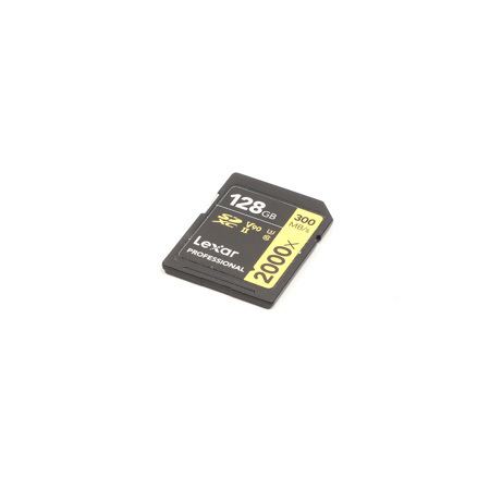 Lexar Professional 128GB SDXC 2000x UHS-II V90 U3 Card - SKU#1866117