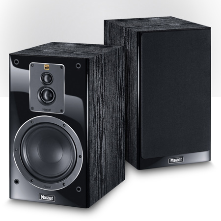 Magnat Signature 503 170W 3-Way Bass Reflex Shelf Speaker - Black, Pair #1868146