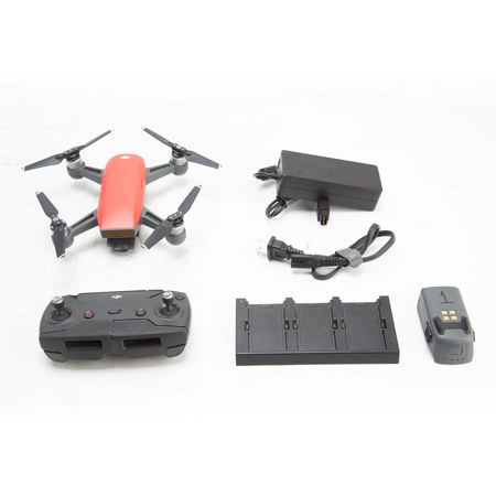 DJI Spark Mini Drone Fly More Combo - Lava Red SKU#1869299