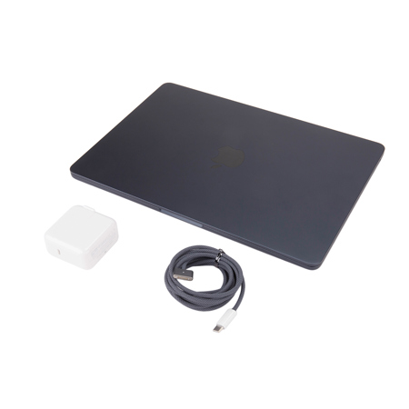 Apple MacBook Air 13.6" with M3 Chip (Early 2024) 256GB SSD Midnight 8GB 8-Core / 8-Core 30W Adapter