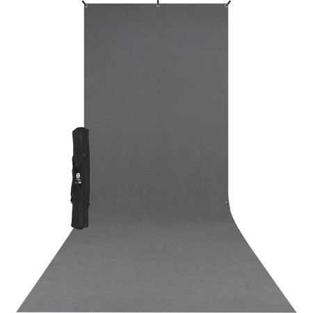 Westcott 5x12' X-Drop Wrinkle-Resistant Backdrop Kit -Neutral Gray Sweep 1872436