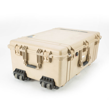 Used Pelican 1650 Watertight Hard Case with Wheels without Foam Desert  Tan undefined