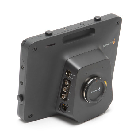 Blackmagic Design Studio 4K Camera with MFT Lens Mount, 10" Viewfinder, 12G-SDI & Optical Fiber Video I/O, Built-in Talkback, XLR Audio, 4 Hour Battery