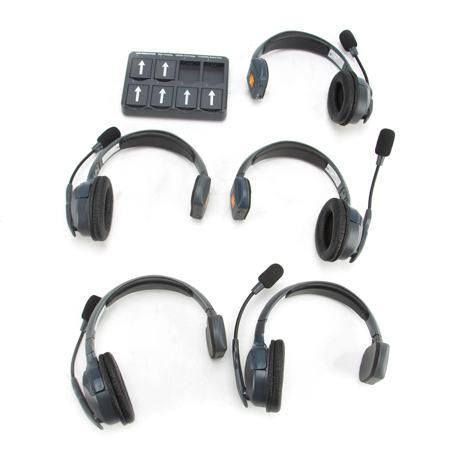 Eartec UL5S UltraLITE 5 Person Full Duplex Wireless Intercom System - SKU1883189