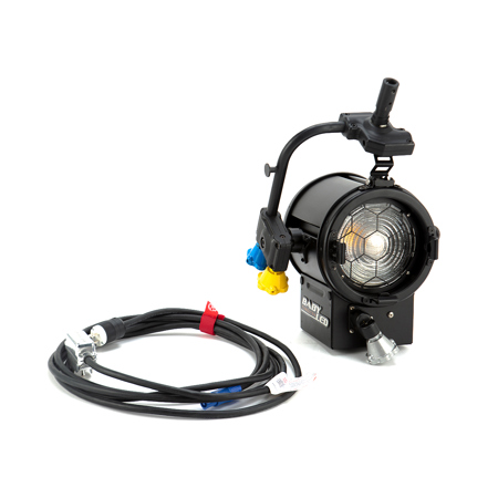 Mole-Richardson 150W BabyLED 6" Pole-Operated Tungsten Fresnel, 90-250 AC, 50-60Hz Rating, 50-60Hz Rating