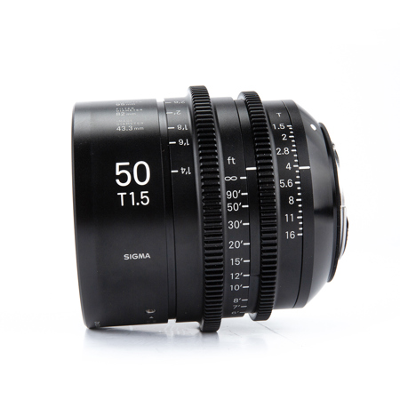 Sigma T1.5 Cine 50mm Full Frame High Speed Prime Lens with Canon EF Mount