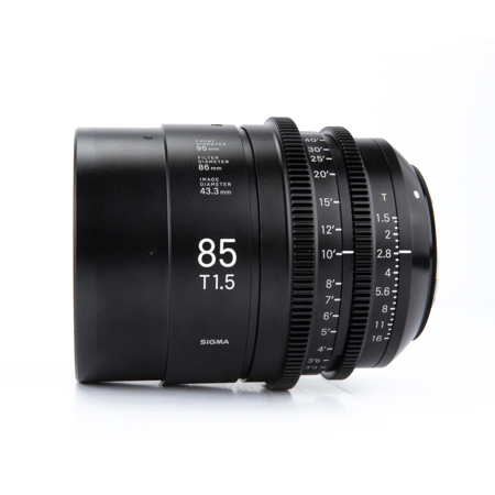 Sigma T1.5 Cine 85mm Full Frame High Speed Prime Lens with Canon EF Mount