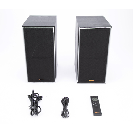 Klipsch Reference R-50PM 5.25" 240W 2-Way Wireless Active Bookshelf Speakers, Pair, Black