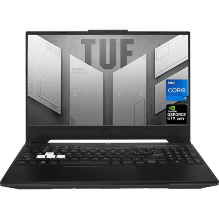 ASUS TUF Dash 15.6" FHD 144Hz Gaming Laptop Intel Core i7 32GB DDR5 Memory NVIDIA GeForce RTX 3070 512 GB PCIE SSD G3