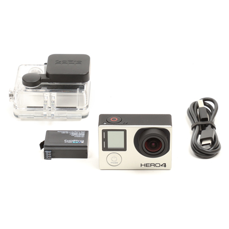 GoPro HERO4 Display/Wi-Fi/Bluetooth Camera - Silver SKU#1899912