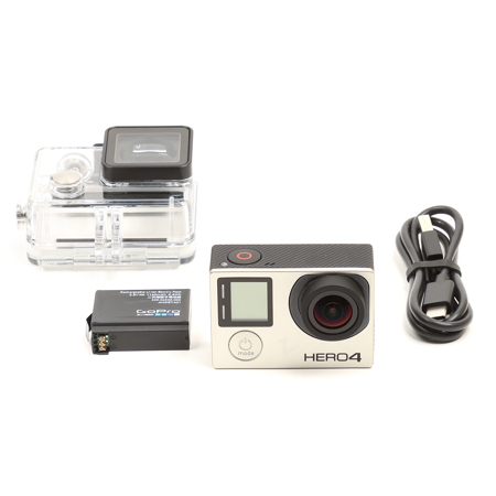 GoPro HERO4 Display/Wi-Fi/Bluetooth Camera - Silver SKU#1899913