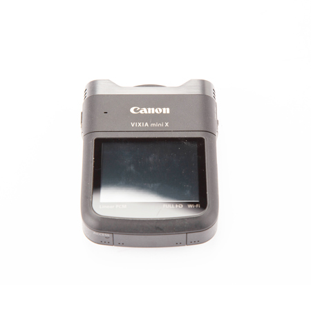 Canon VIXIA mini X Full HD Camcorder, 12.8MP, f/2.8 Fisheye Lens, 2.7" Tilting Touch Panel LCD, Built-in Wi-Fi, Microphone Input & Headphone Output