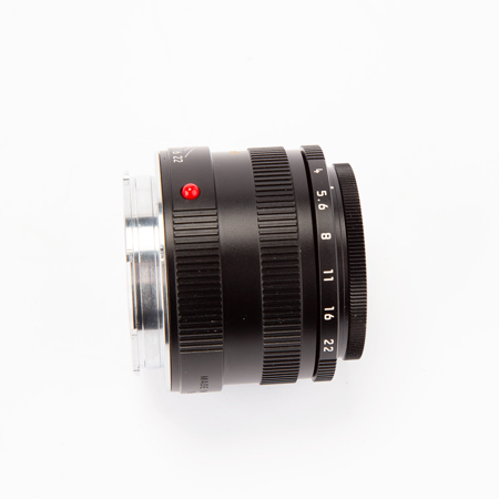 Leica Macro-Elmar-M 90mm f/4 Manual Focus Lens, 2.6' Minimum Focus Distance.
