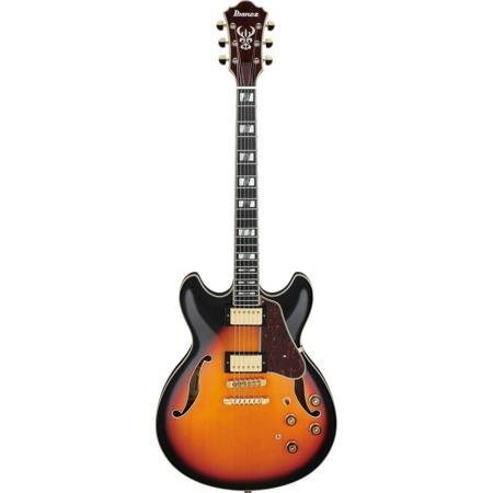 Ibanez Artstar Series AS113 Hollow-Body Electric Guitar, Brown Sunburst