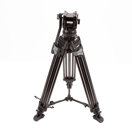 Miller CX8 Fluid Head with 75 Sprinter II 3-Section Carbon Fiber Tripod and 593 Basic Mid-Level Spreader