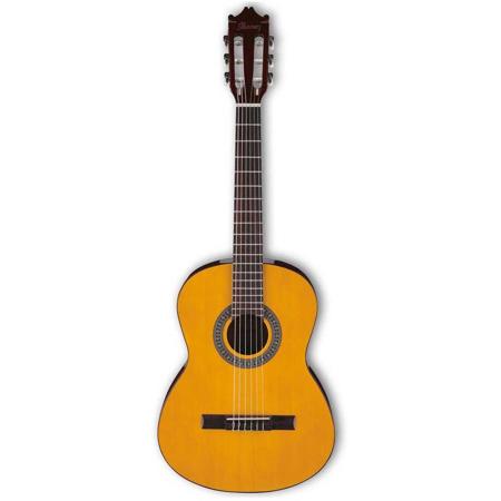 Ibanez Classical Series GA2 Acoustic Guitar with Spruce Top, 18 Frets, Mahogany Neck, Rosewood Fretboard, 580mm Neck Scale, Natural Low Gloss