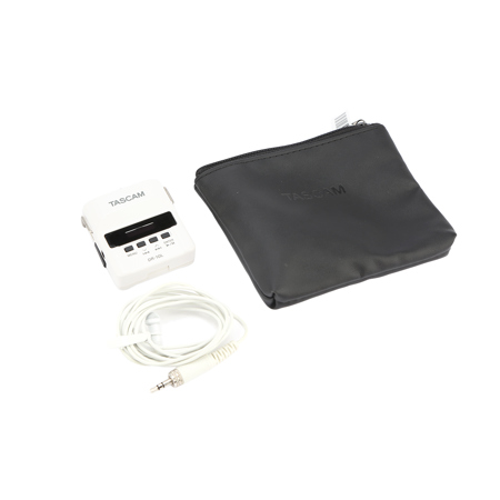 Tascam DR-10L Digital Audio Recorder with Lavalier Mic, White