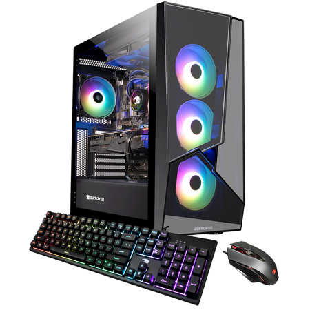 iBUYPOWER SlateMono 307i Liquid Cooled Gaming Desktop Computer - SKU#1915210