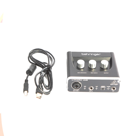 Behringer U-Phoria UM 2 Audiophile 2x2 USB Audio Interface - SKU#1917802