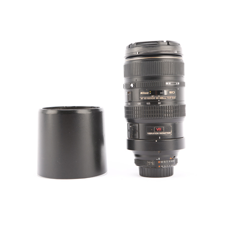 Nikon 80-400mm f/4.5-5.6D ED VR AF-D Autofocus Telephoto Zoom Lens.