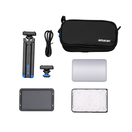 Amaran Ace 25x Light Kit w/ Mini Tripod and Light Control Grid Charcoal #1921878