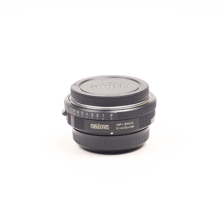 Metabones Nikon G Lens To Blackmagic 2.5k Cinema Camera with Micro 4/3 Speed Booster, Matte-Black